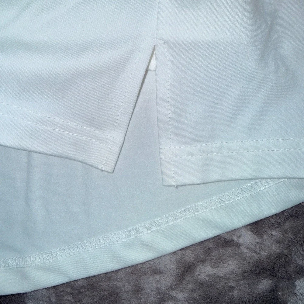 Champion A-Line Skort Girls Size M 10/12 White NEW Athletic Active Shorts Skirt